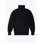 Turtleneck Wool And Cashmere Sweater - Black