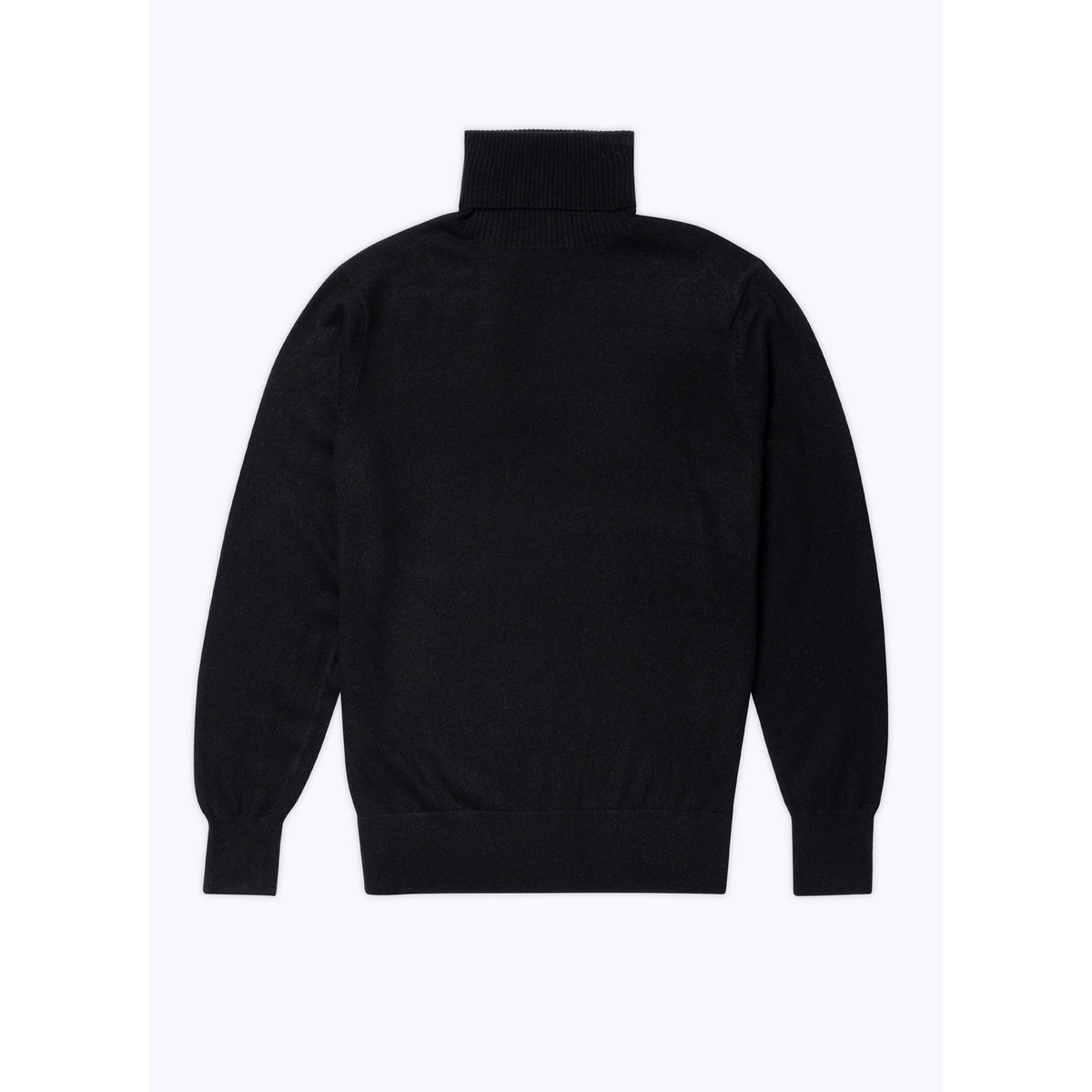 Turtleneck Wool And Cashmere Sweater - Black