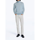 Jersey De Lana Y Cashmere Con Cuello Alto - Azul