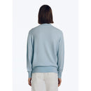 Jersey De Lana Y Cashmere Con Cuello Alto - Azul