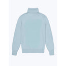 Jersey De Lana Y Cashmere Con Cuello Alto - Azul