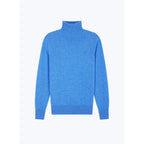 Turtleneck Wool And Cashmere Sweater - Blue