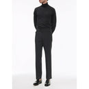 Pull Col Roulé Gris En Laine Mérinos - Gris