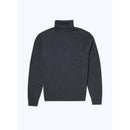Pull Col Roulé Gris En Laine Mérinos - Gris