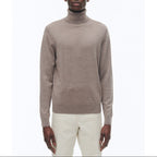 Fursac - Pull Col Roulé Mérinos Taupe 16Gg - Taupe