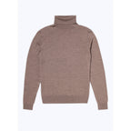 Fursac - Pull Col Roulé Mérinos Taupe 16Gg - Taupe