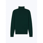 Fine Turtleneck Sweater In Merino Wool - Fir Green