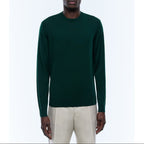 Pull En Laine Mérinos - Vert Sapin