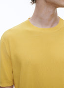 Fursac - Camiseta de algodón mercerizado amarillo