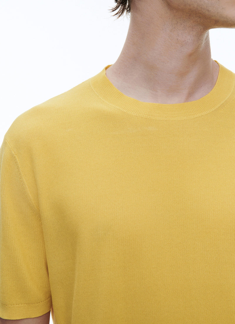 Fursac - Yellow Mercerized Cotton TShirt