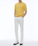 Fursac - Yellow Mercerized Cotton TShirt