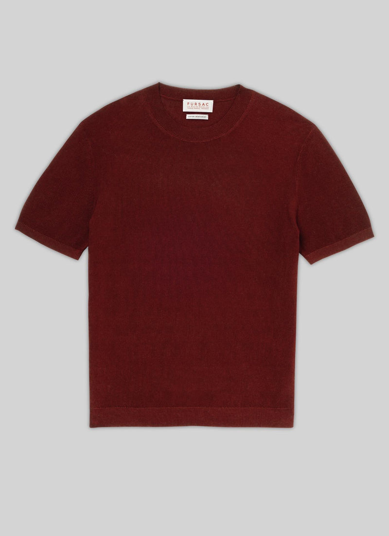 Fursac - TShirt Bordeaux En Coton