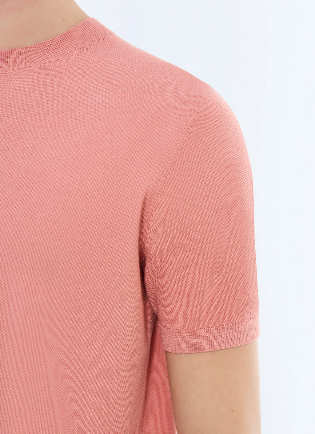 Tee-Shirt En Maille - Rose