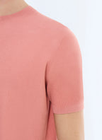 Tee-Shirt En Maille - Rose