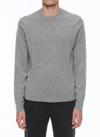 Pull Col Rond En Cachemire - Gris Chiné Moyen