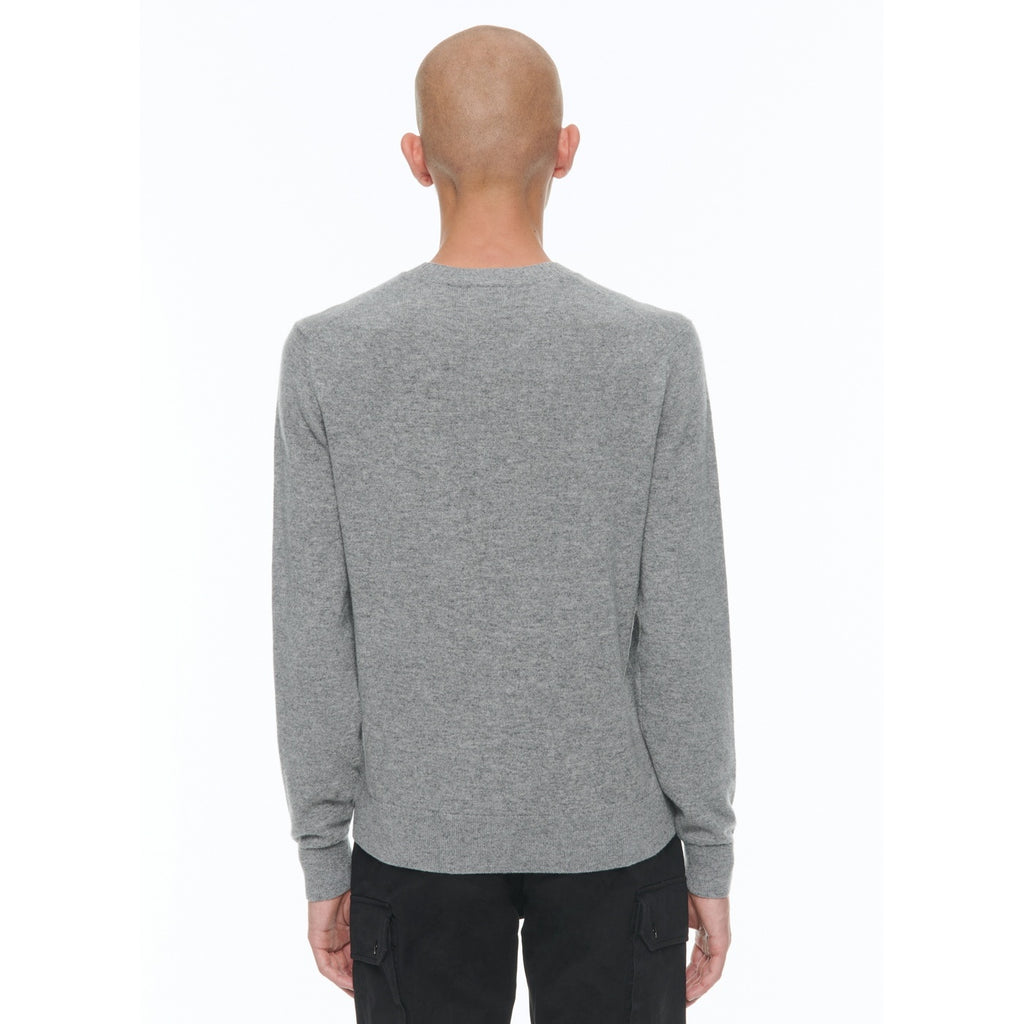 Pull Col Rond En Cachemire - Gris Chiné Moyen
