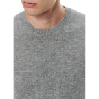 Pull Col Rond En Cachemire - Gris Chiné Moyen