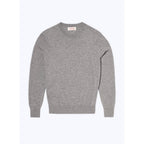 Pull Col Rond En Cachemire - Gris Chiné Moyen