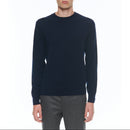 Jersey De Cashmere Con Cuello Redondo - Azul