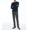 Jersey De Cashmere Con Cuello Redondo - Azul