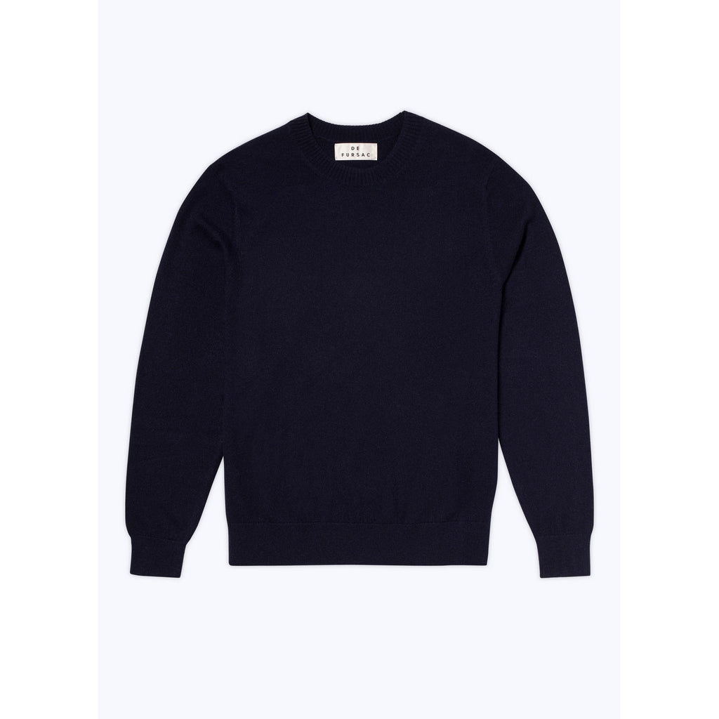 Fursac - Pull Col Rond En Cachemire - Bleu