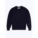 Jersey De Cashmere Con Cuello Redondo - Azul