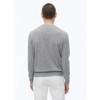 Round Neck Wool And Cashmere Sweater - Pearl Gray