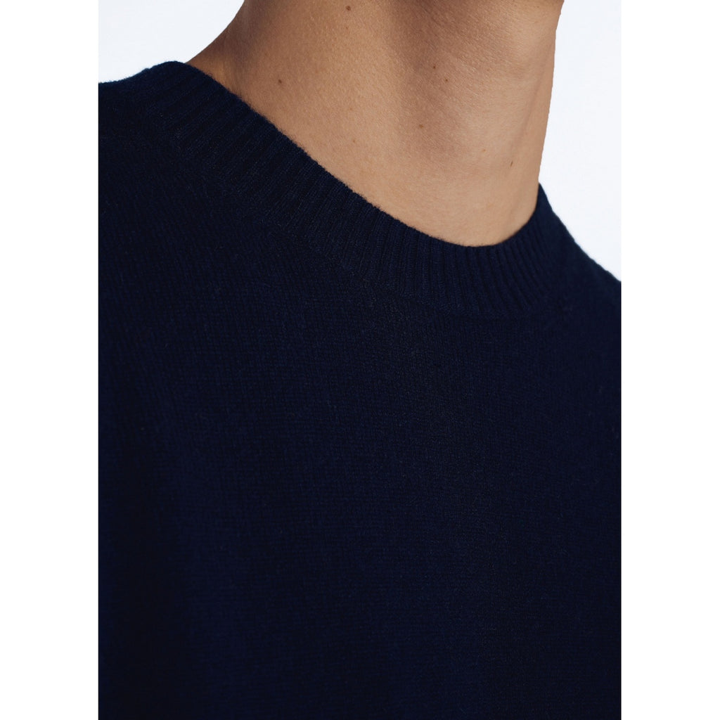Wool And Cashmere Sweater - Navy Blue