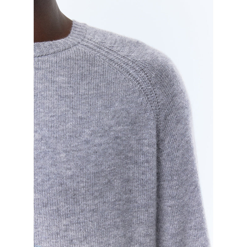 Jersey de lana fina y cachemira - Gris