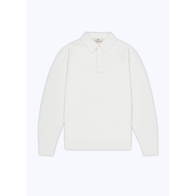 Fursac - Point De Riz Cotton Polo Shirt - France Blanc