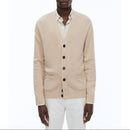 Cardigan Beige En Coton Et Cachemire - Beige