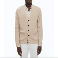 Fursac - Cardigan Beige En Coton Et Cachemire - Beige