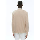Cardigan Beige En Coton Et Cachemire - Beige