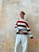 Mailles À Rayures Rouges