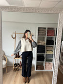 Pull Sans Manche Avec Nœuds Jeanne Écru