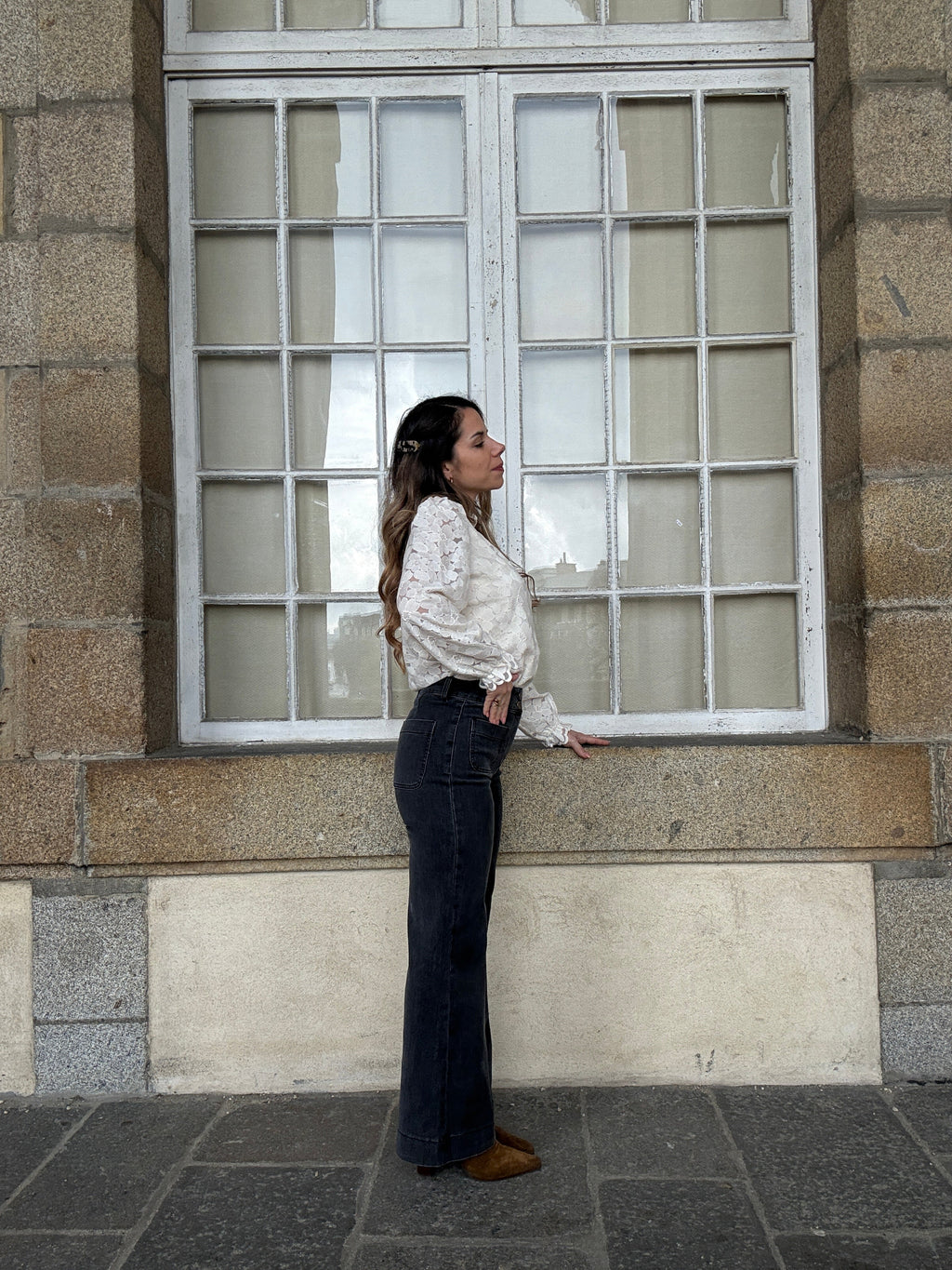 Elenette Anthracite Grey Jeans