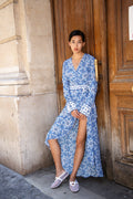 Valina Dress - Blue Tile