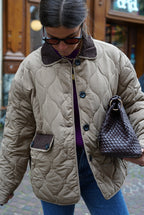 Augustine Quilted Jacket Beige