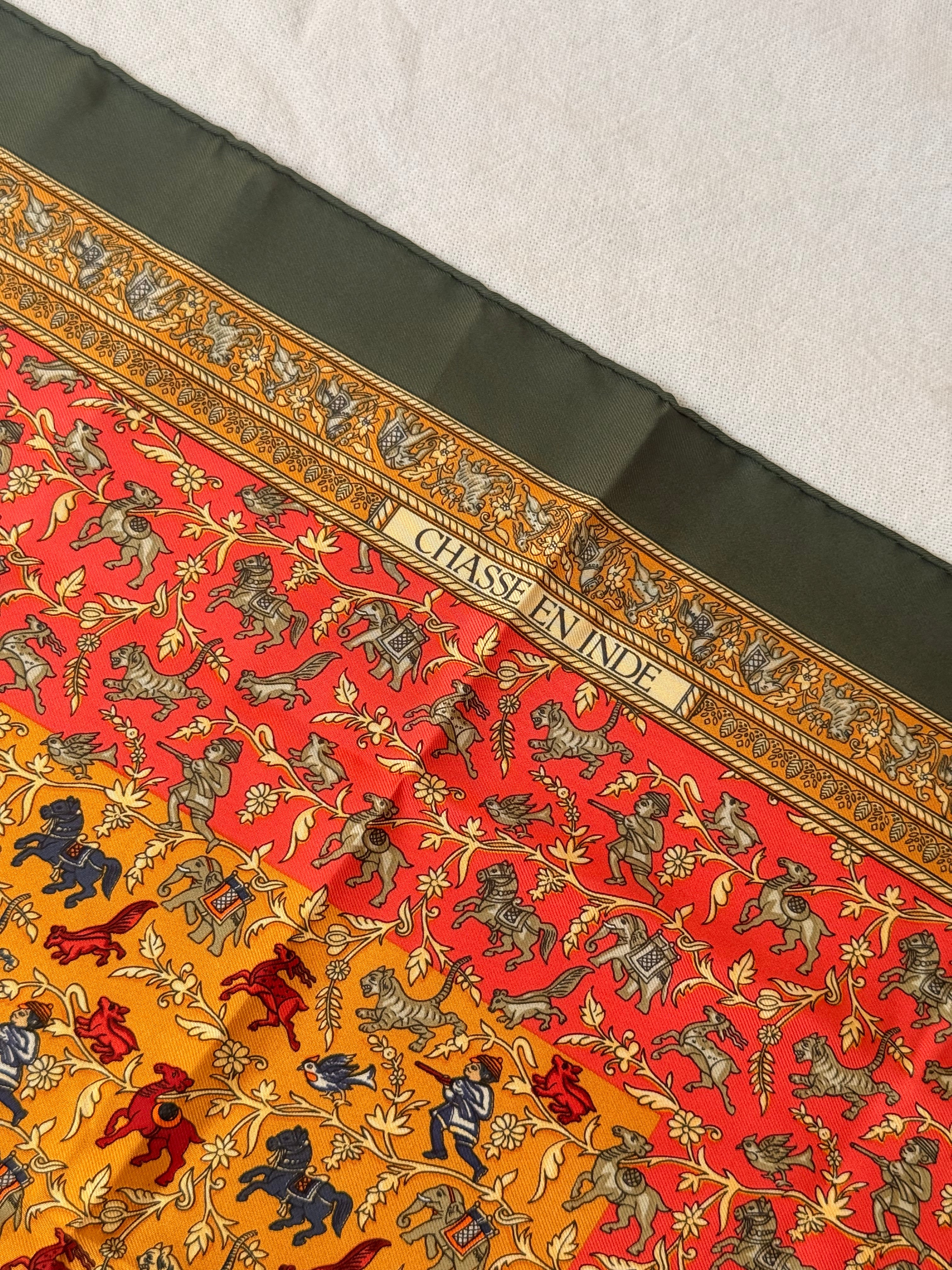 Gavroche Hermès – Modèle Chasse En Inde