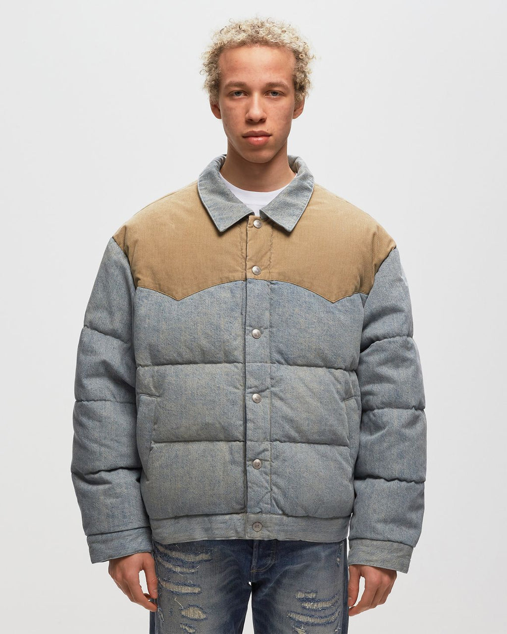 Levis X Clot Reversible Denim Puffer Tr
