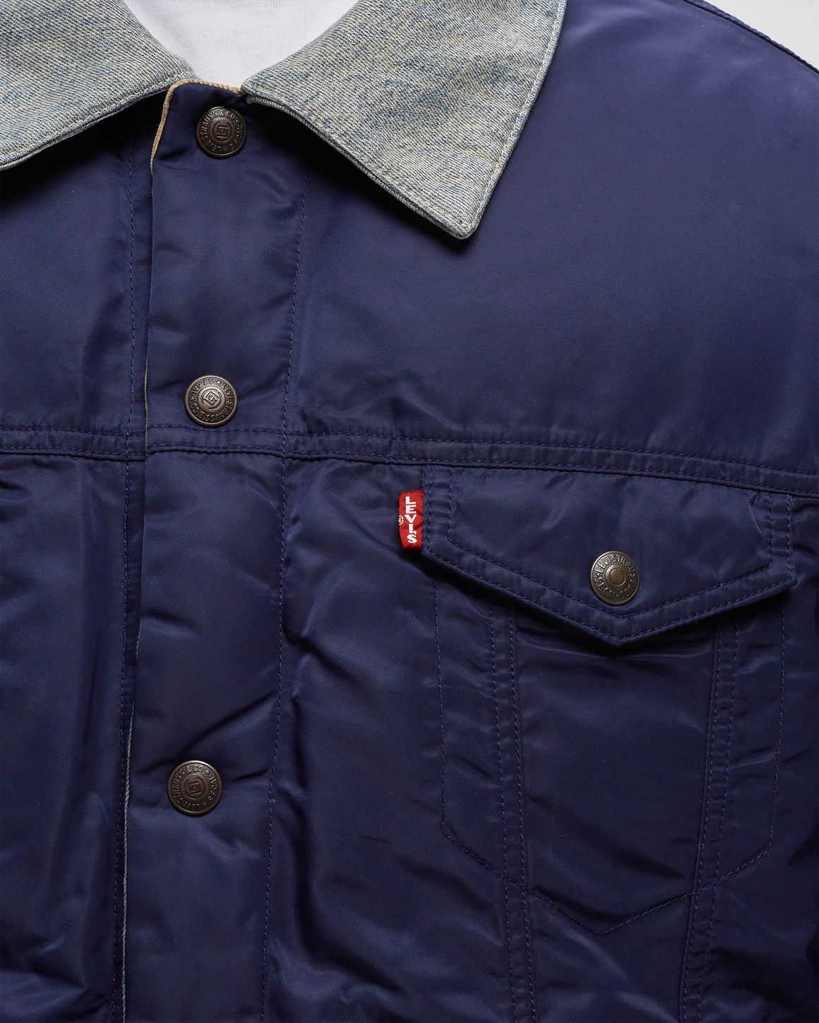 Levis X Clot Reversible Denim Puffer Tr
