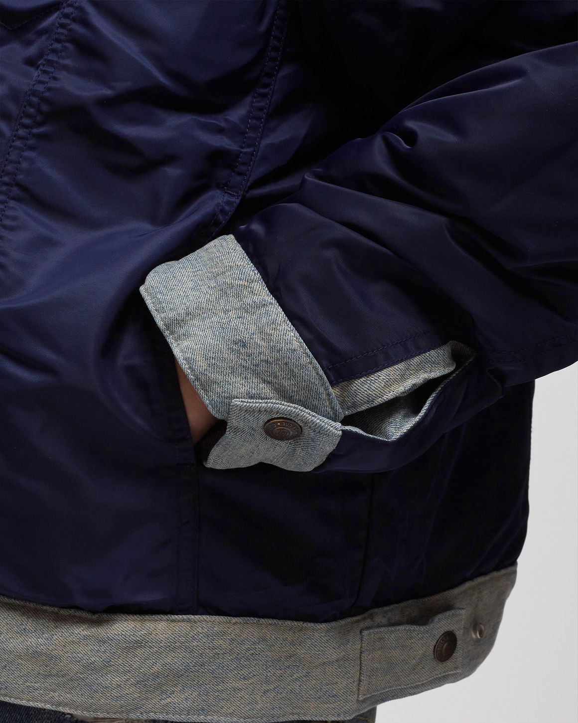 Levis X Clot Reversible Denim Puffer Tr