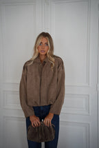 Delfine Taupe - Suede Jacket