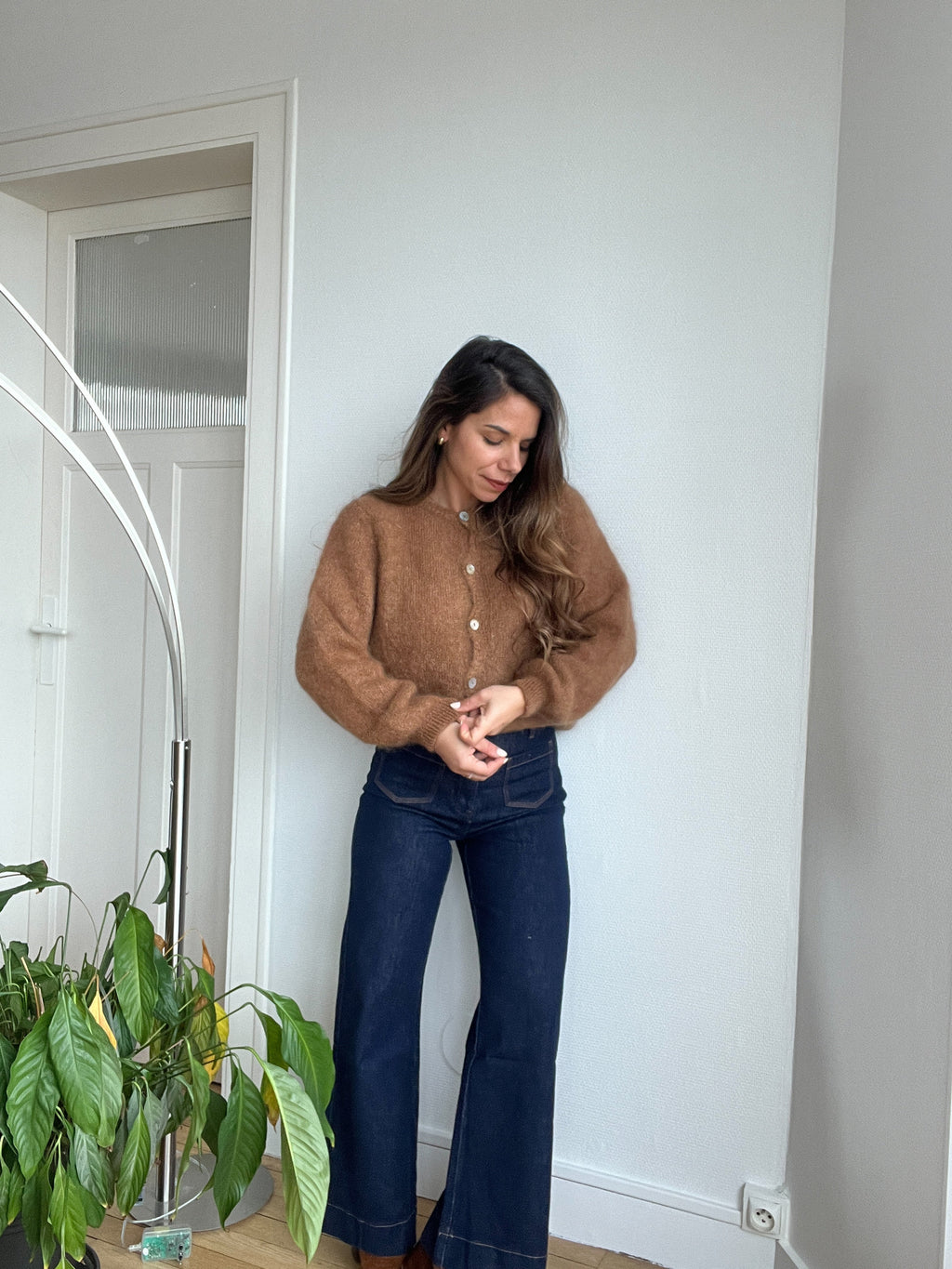 Maille En Laine Bianca Camel