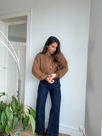 Maille En Laine Bianca Camel