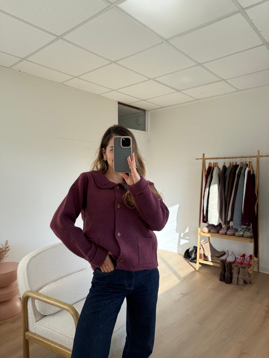 Gloria cardigan Burgundy