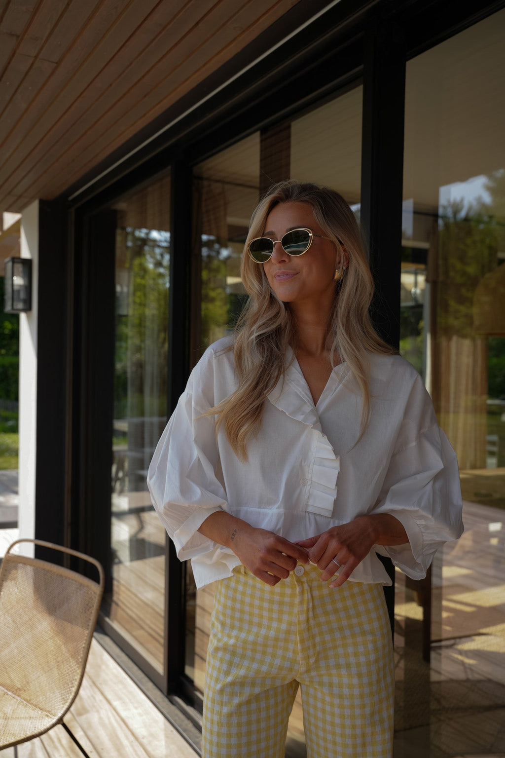Blouse Volantée Julieth - Blanche