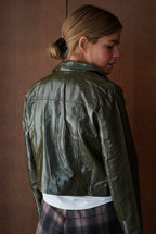 Scarlett Vinyl Jacket Khaki