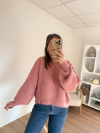 Jade Knitted Sweater Old Pink