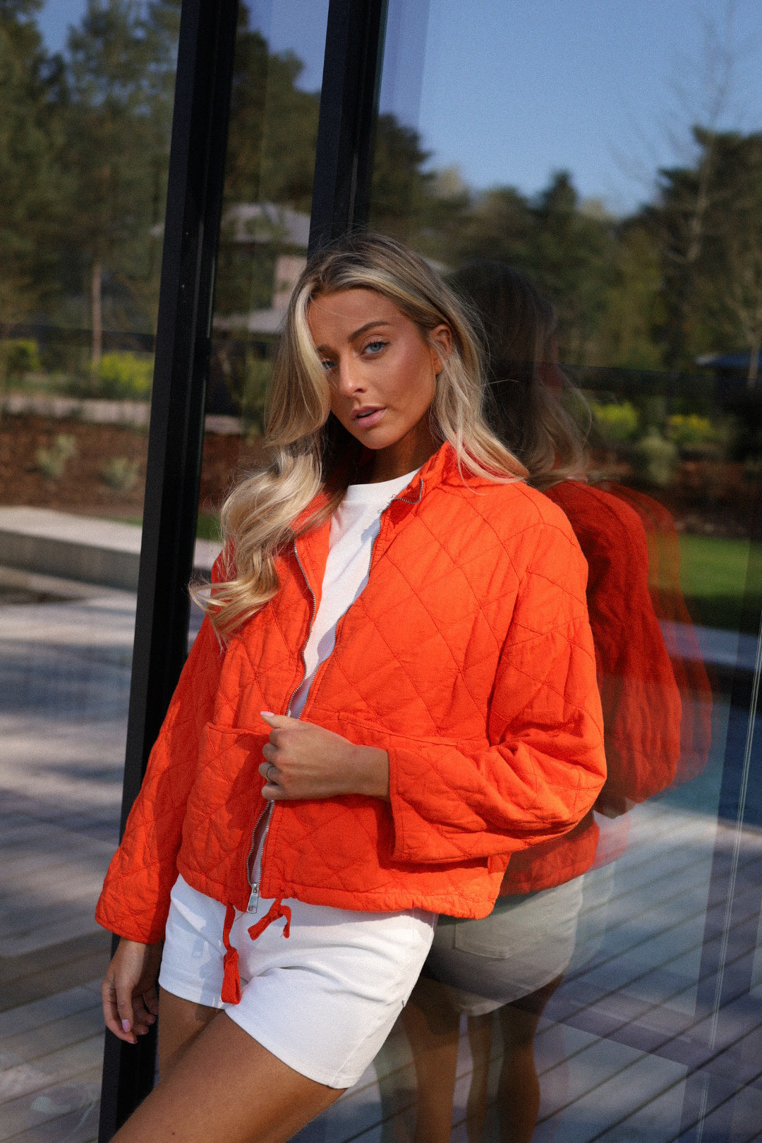 Giacca con Zip Charlotte - Arancione